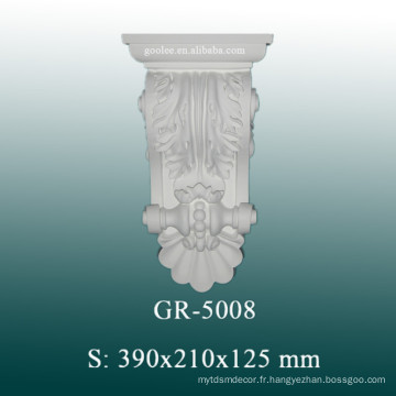 Corbeaux décoratifs en PU, cravates sculptées à la main pour la conception de colonnes